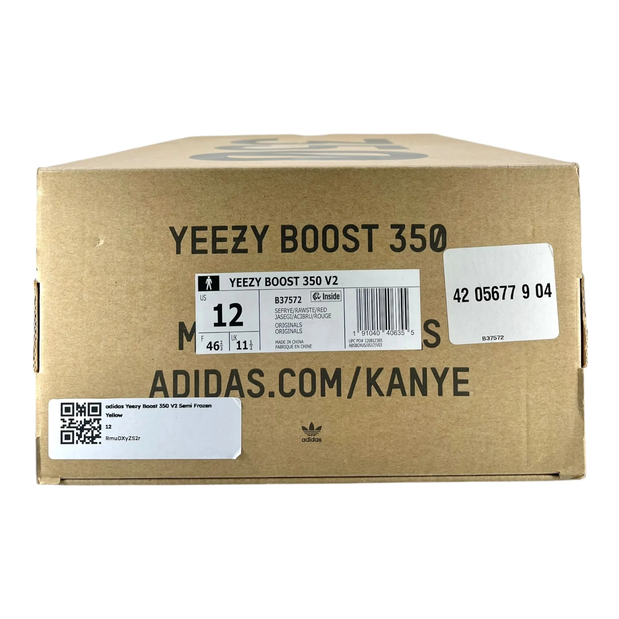adidas Yeezy Boost 350 V2 Semi Frozen Yellow Pre-Owned