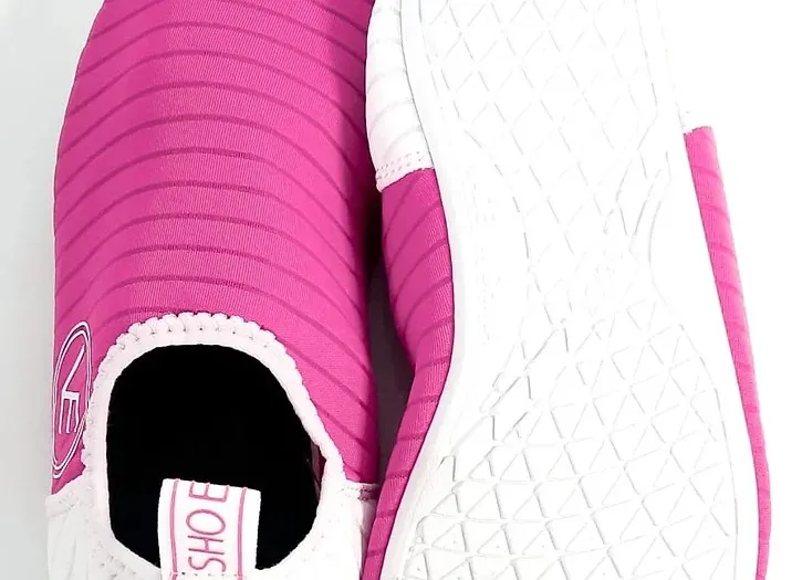 Adult 'The Cool' Hot Pink Recyclable Water Shoe with White Sole