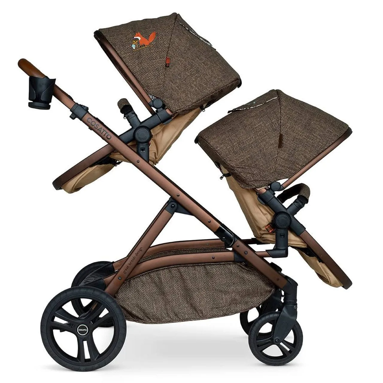 Cosatto Wow XL Twin Travel System A2 in Foxford Hall