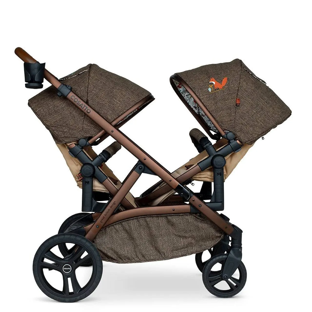 Cosatto Wow XL Twin Travel System A2 in Foxford Hall