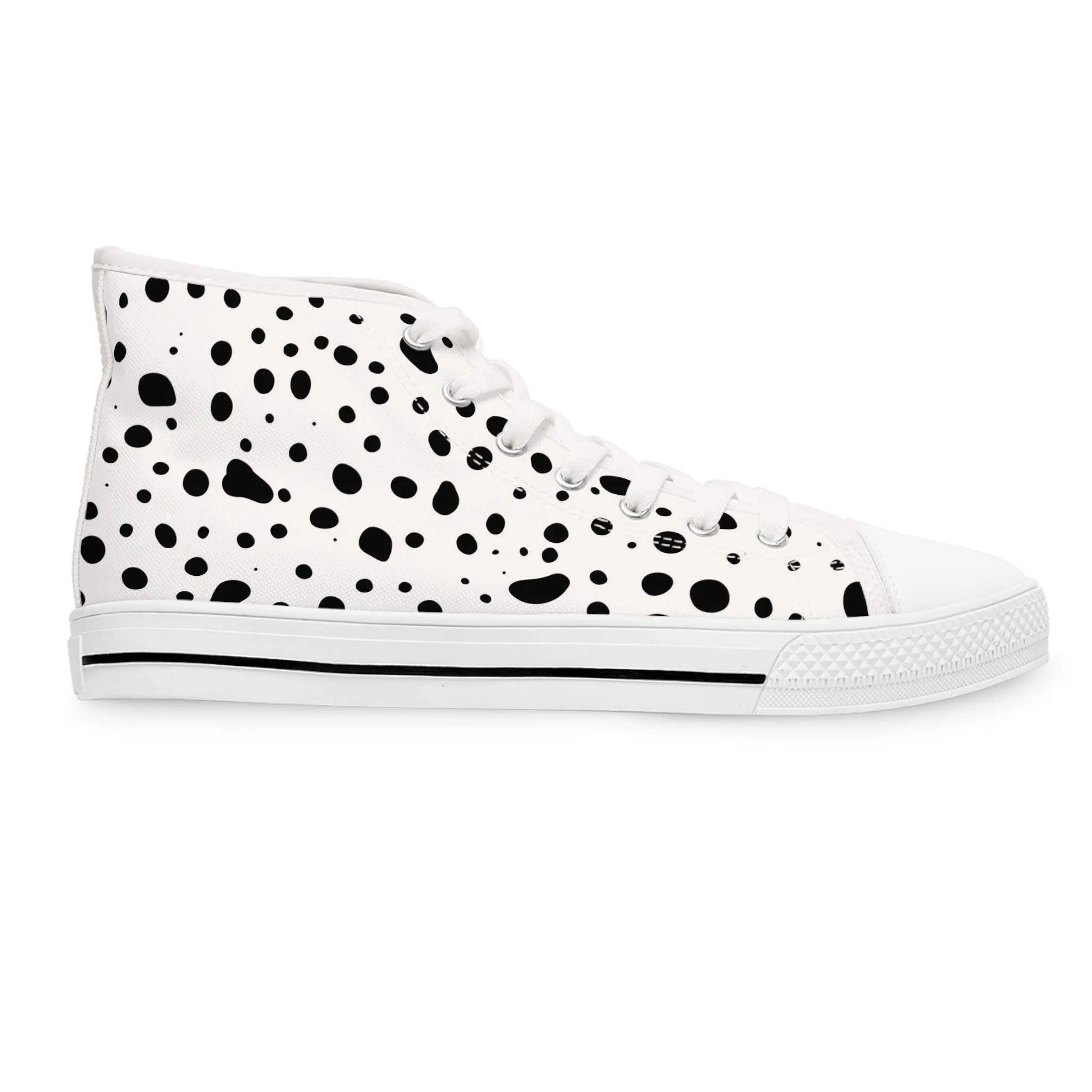 Dalmatian Spots Women's High Top Sneakers