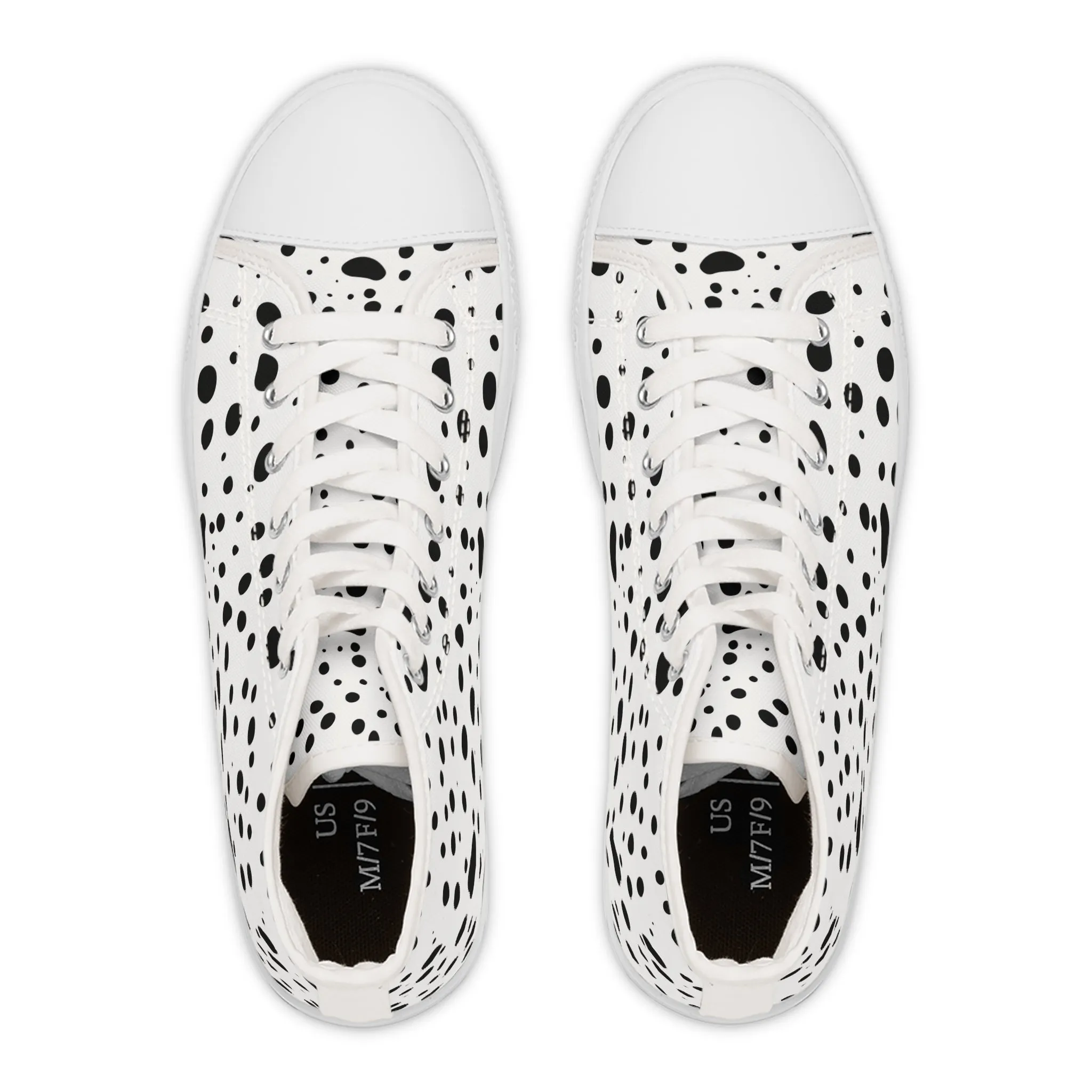 Dalmatian Spots Women's High Top Sneakers