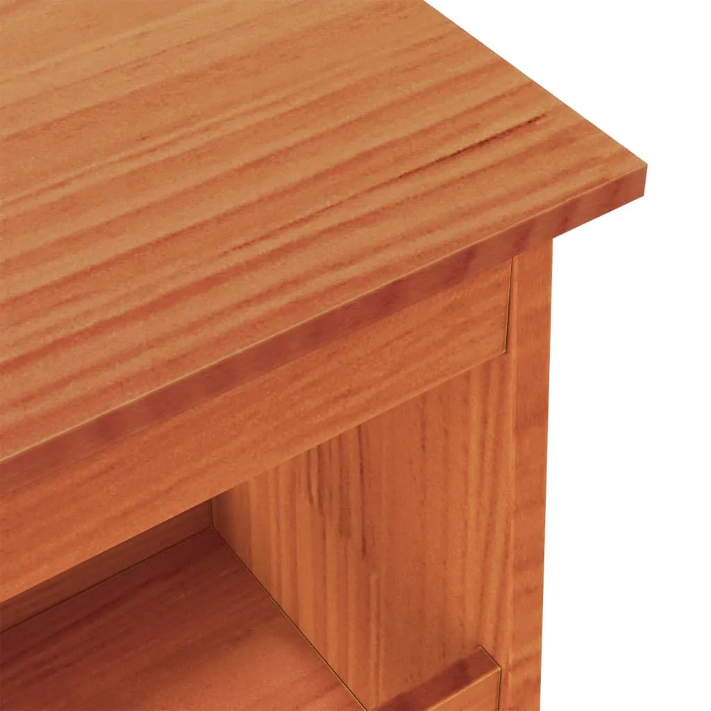 Hall Bench Wax Brown 160x28x45 cm Solid Wood Pine