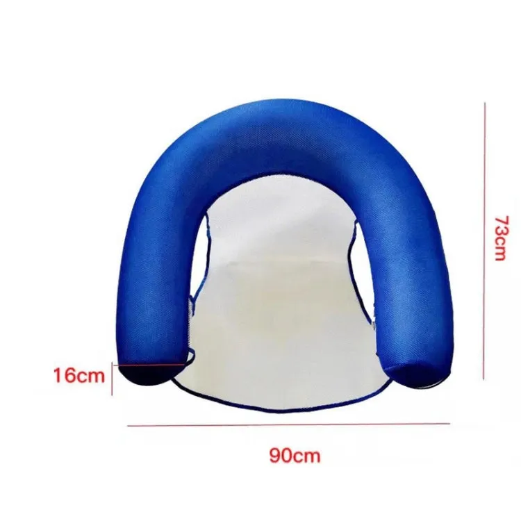 Inflatable Water Sofa Reclining Chair Floating Bed Foldable Hammock With Net(Red)