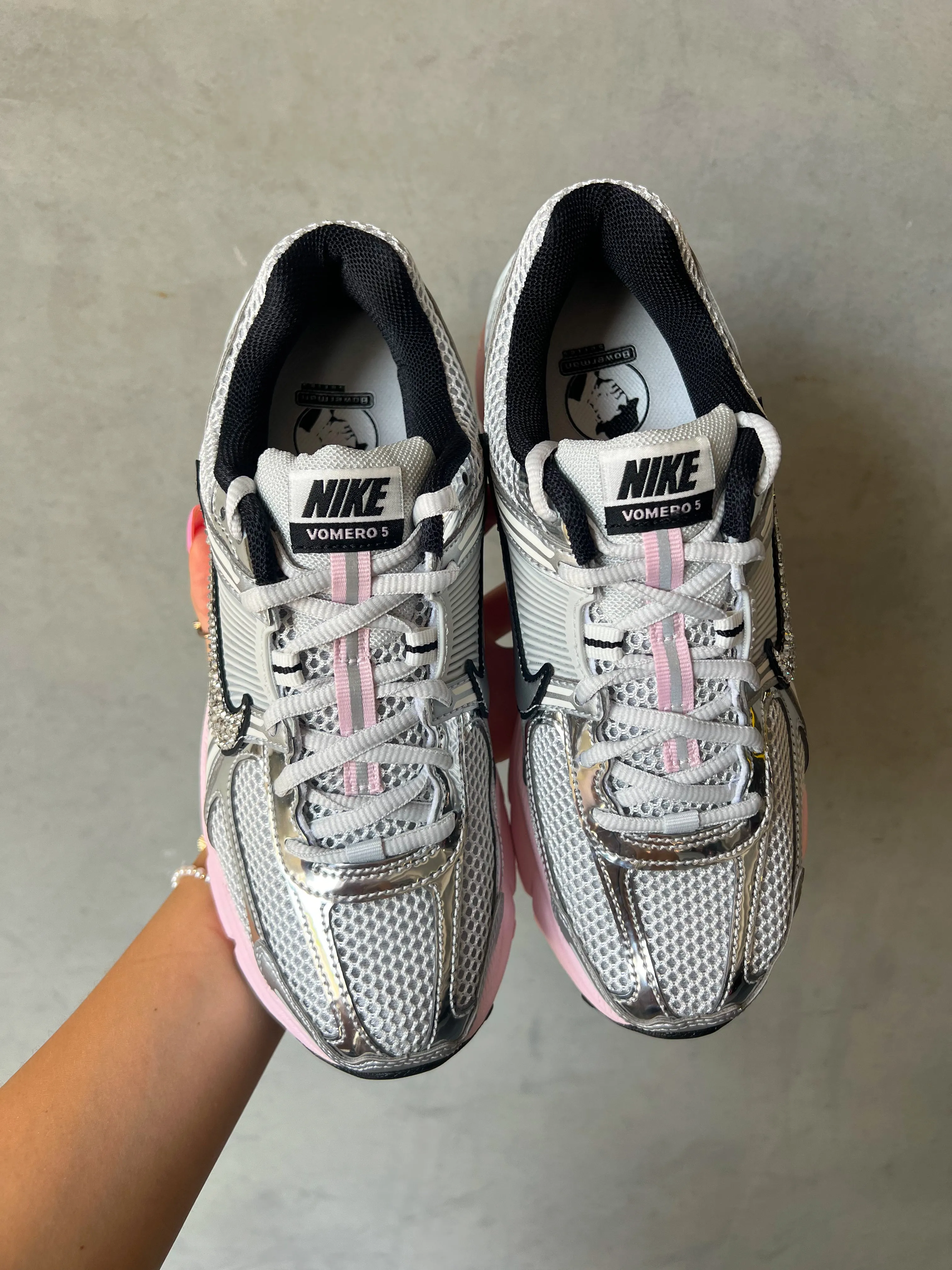 Metallic   Bubblegum Pink Swarovski Womens Nike Shoes