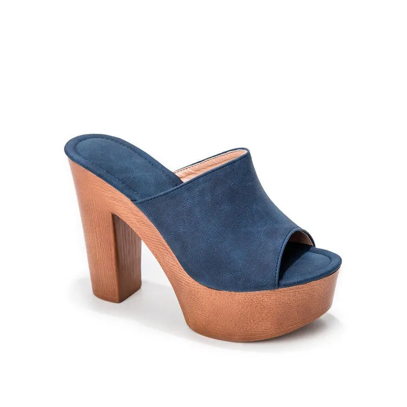 Platform Heel Chunky Heel Sandals