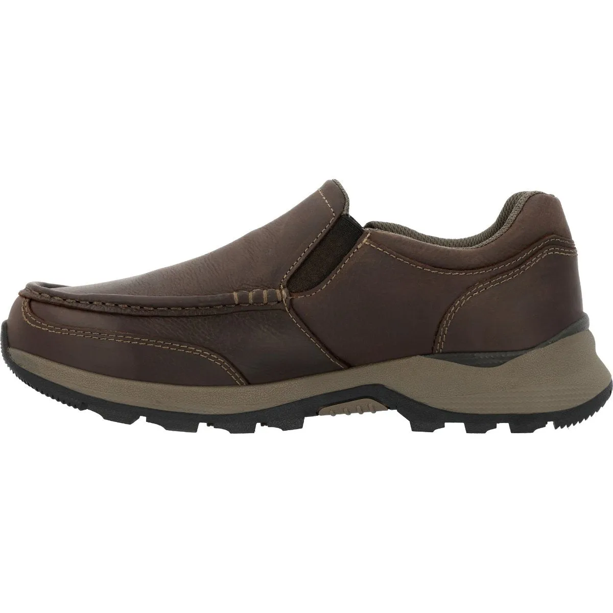 Rocky Trophy Series 3” Waterproof Slip-On Rugged Casual Men's Shoes Rks0658 In Brown