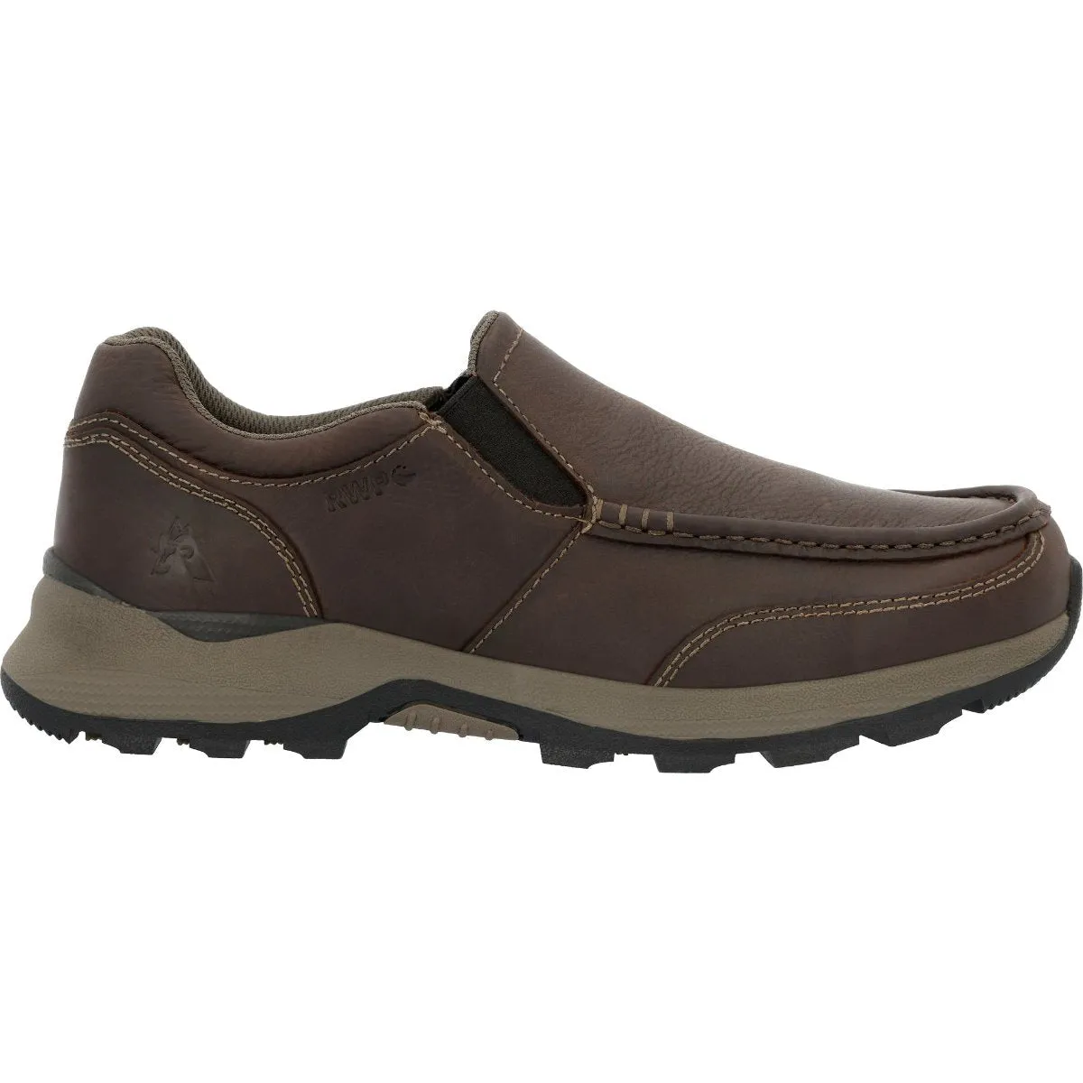 Rocky Trophy Series 3” Waterproof Slip-On Rugged Casual Men's Shoes Rks0658 In Brown