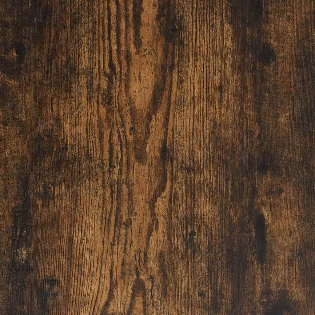 Shoe Bench Smoked Oak 80x40x53.5 cm Engineered Wood and Metal
