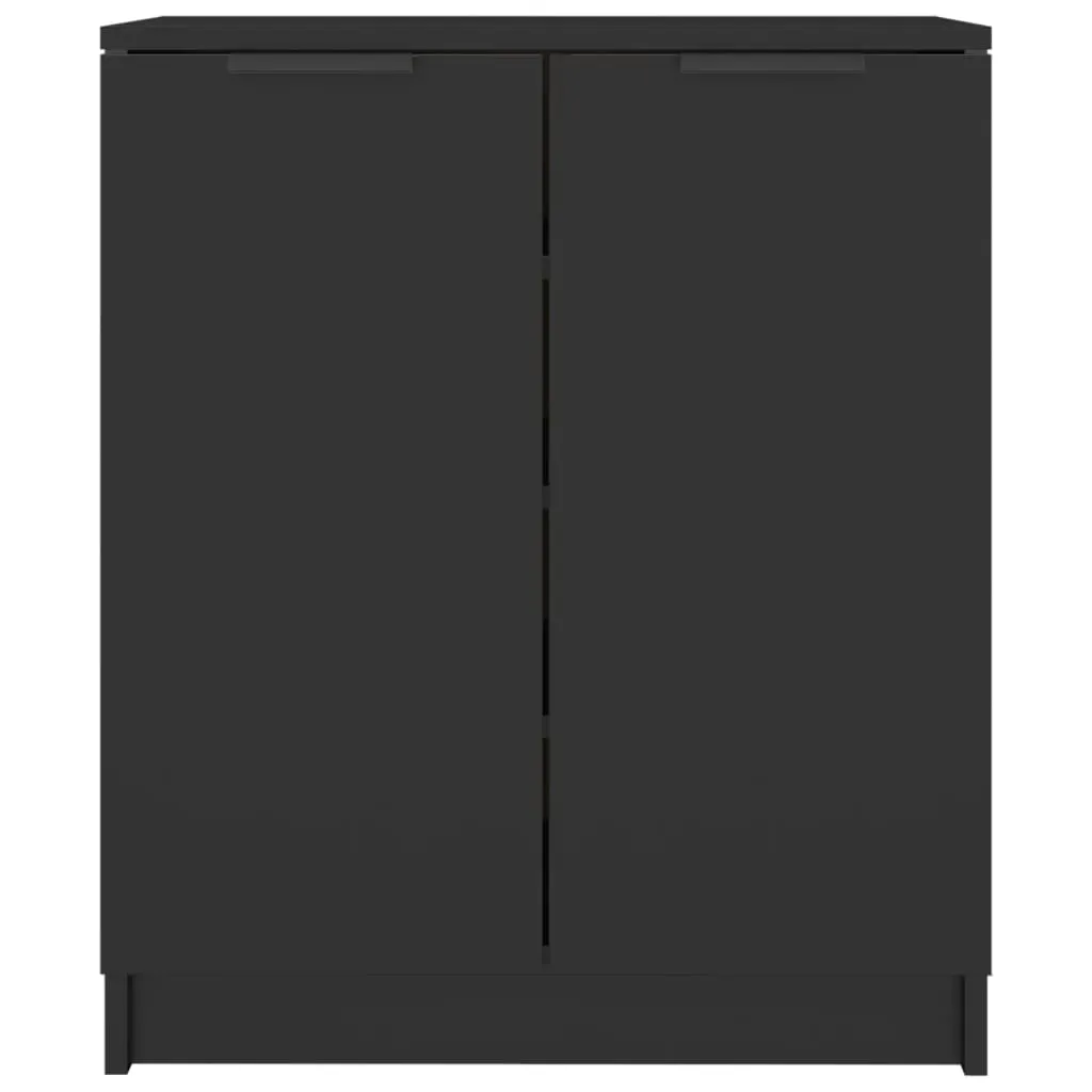 Shoe Cabinet Black 59x35x70 cm Engineered Wood