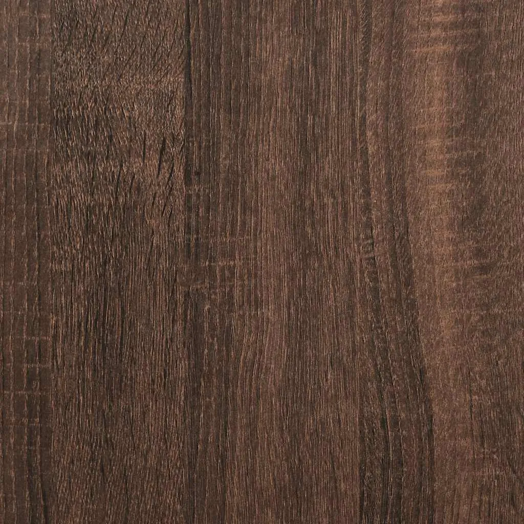 Shoe Rack Brown Oak 80x25x81 cm Engineered Wood