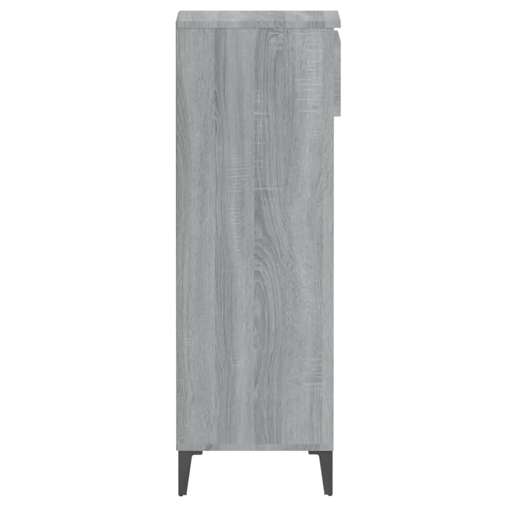 Shoe Rack Grey Sonoma 40x36x105 cm Engineered Wood